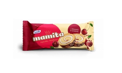 Бисквитный рулет Mamita с вишней в начинке ТМ Витьба 150г
