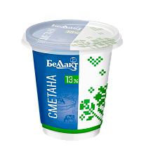 Сметана в полимерном стакане 13 % 380 гр Тм Беллакт
