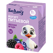 Йогурт питьевой для детей раннего возраста Лесная ягода 210 гр Тм Беллакт 