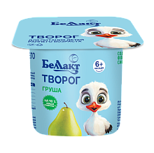 Творог для детей раннего возраста Груша 4% 100гр Тм Беллакт