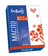 Масло сладкосливочное несоленое 83% 180 гр Тм Беллакт