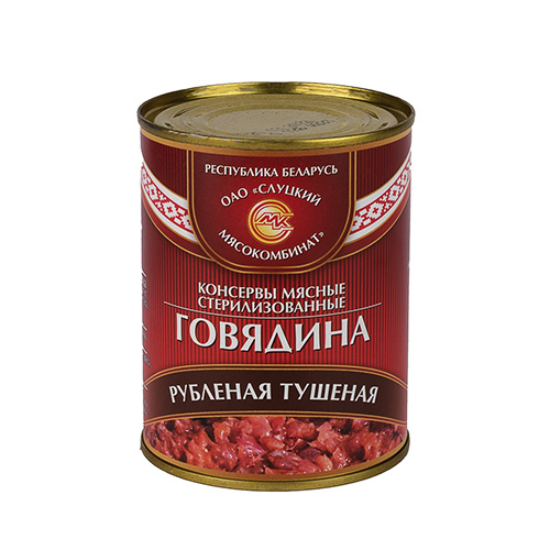 Говядина тушеная рубленая МК Слуцкий 338 гр