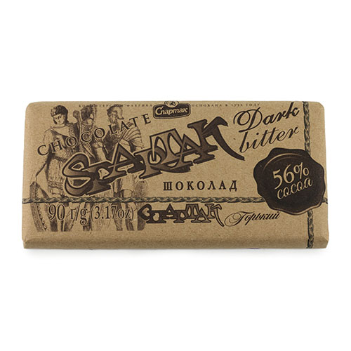 Шоколад Спартак Горький 56 % крафт ОАО Спартак 85 гр