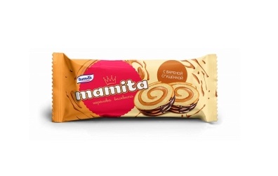 Бисквитный рулет Mamita с начинкой с вареной сгущенкой ТМ Витьба 150г