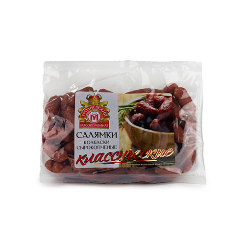 Колбаски сырокопченые оригинальные Салямки Классические Гродненский МК