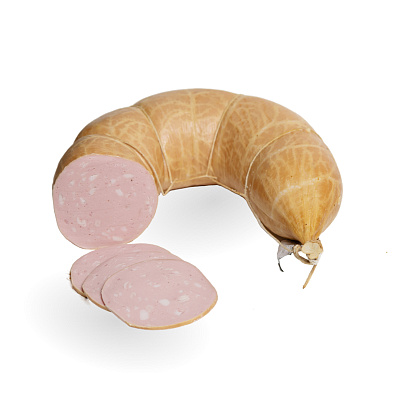 Колбаса вареная мясная с Салом в натуральной оболочке высшего сорта Калинковичи МК