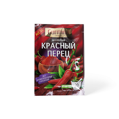 Перец красный молотый ТМ Gurmina 20 г