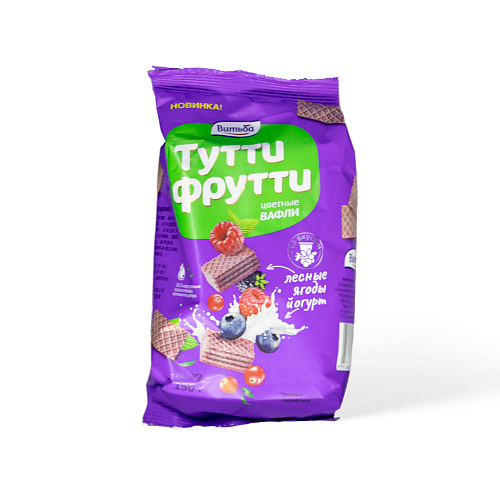 Вафли со вкусом йогурта-лесные ягоды ТМ Витьба 150г
