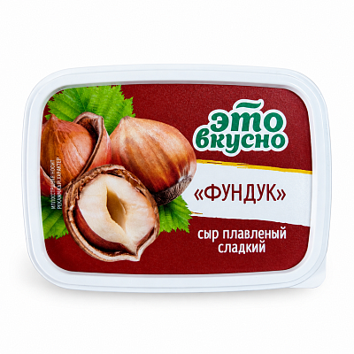 Сыр плавленный сладкий со вкусом Фундука 40% стакан 150гр ТМ Бабушкина Крынка