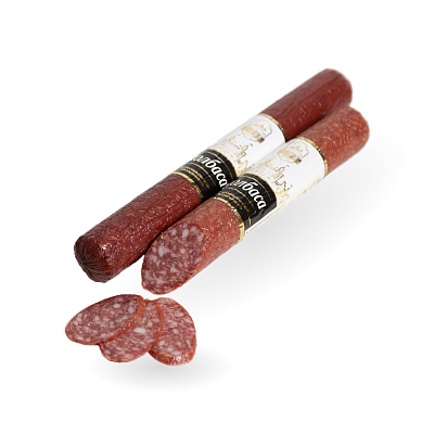 Колбаса сырокопченая мясная Милано высшего сорта Калинковичи МК