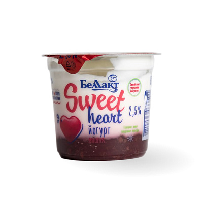 Йогурт с вишней в полимерном стакане 2,5 % 150гр Тм Беллакт