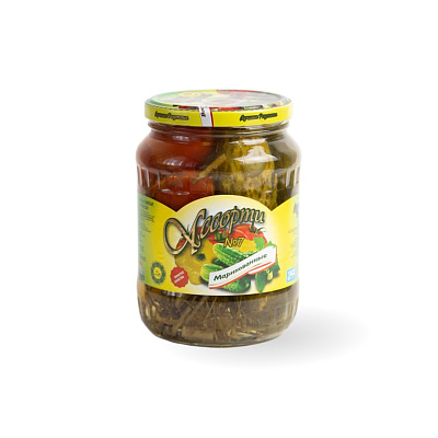 Ассорти №7 из томатов и огурцов ТМ Лучшие Рецепты 670 гр