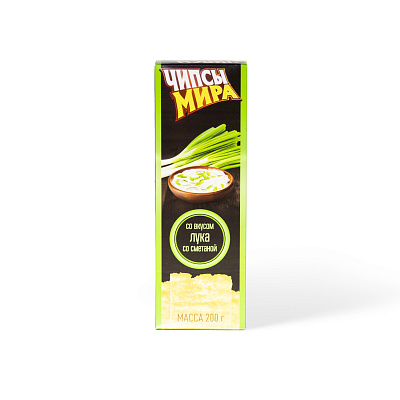 Чипсы картофельные Мира со вкусом лука и сметаны 200 гр
