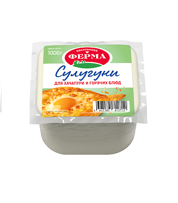 Сыр рассольный Сулугуни 40% ТМ Василькова Ферма 1 кг