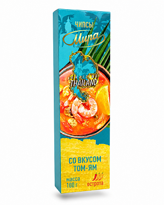 Чипсы картофельные Мира со вкусом том-ям Тм Мира 100 гр