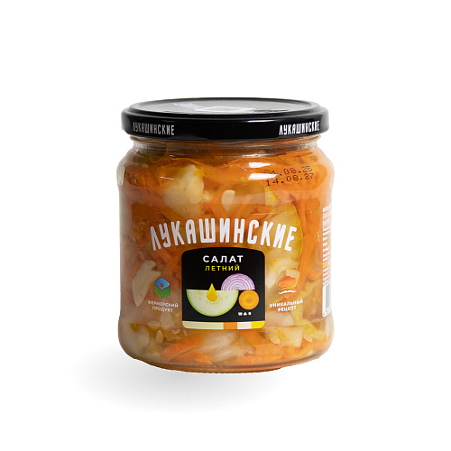 Салат из молодых кабачков Летний ТМ Лукашинские 430 гр