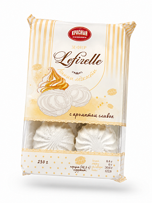 Зефир с ароматом сливок Lefirelli ООО Красный Пищевик 230 гр