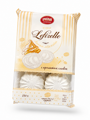 Зефир с ароматом сливок Lefirelli ООО Красный Пищевик 230 гр
