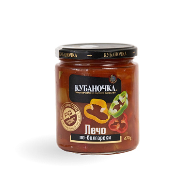 Лечо по-Болгарски стекло ТМ Кубаночка 470 гр