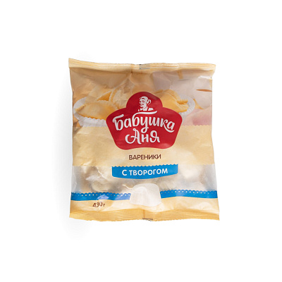 Вареники с творогом ТМ Бабушка Аня 430 гр