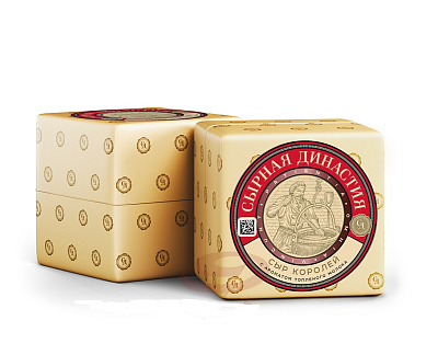 Сыр полутвердый Сыр королей с ароматом топленого молока 50 %ТМ Сырная Династия 