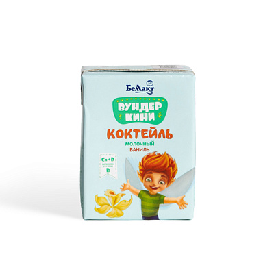 Коктейль молочный для детей обогащенный витаминами с ароматом ванили 2.5% 210 гр Тм Беллакт