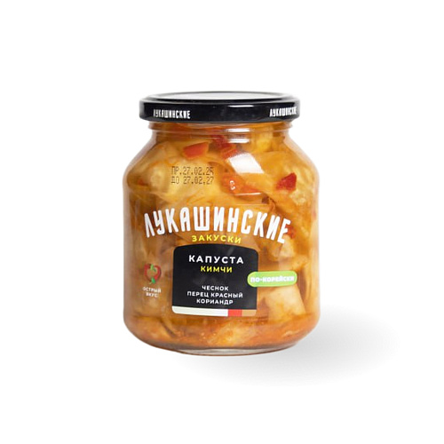 Капуста Кимчи по-корейски ТМ Лукашинские 340 гр