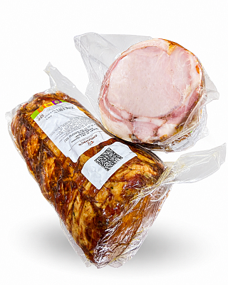 Продукт варено-копченый из свинины Панчетта Тм Фермерское подворье