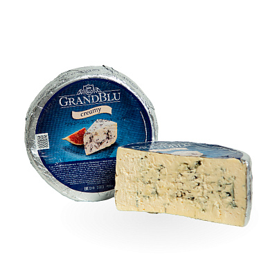 Сыр с голубой плесенью Монт Блю Милкана сливочный 56% 