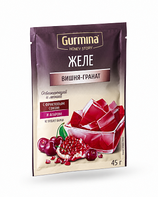 Желе Вишня-гранат ТМ Gurmina 45 г
