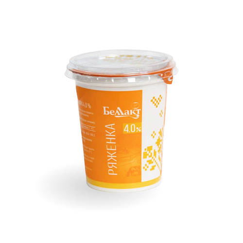 Ряженка в полимерном стакане 4% 380 гр Тм Беллакт