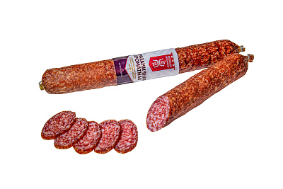 Колбаса сырокопченая Праздничная ароматная высшего сорта Жлобинский МК