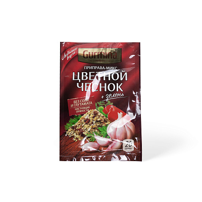 Приправа Цветной чеснок и зелень ТМ Gurmina 20 г