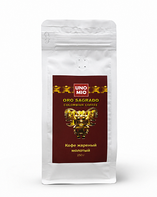 Кофе молотый Uno Mio Oro Sagrado 250 гр