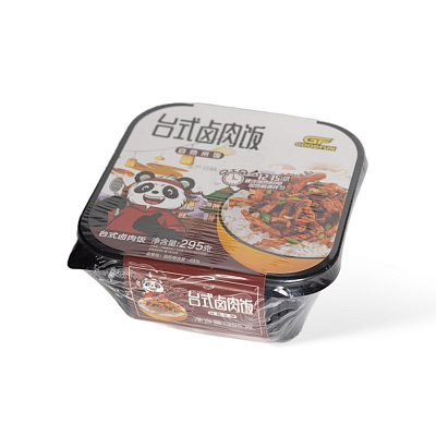 Саморазогревающийся рис с тушенным мясом в Тайваньском стиле в красном соусе 295 гр