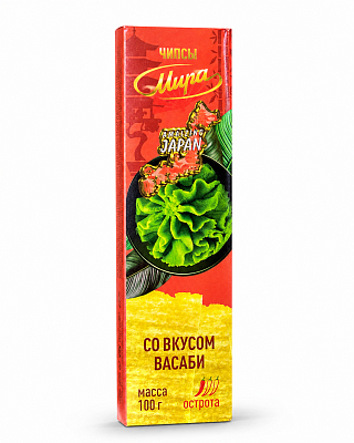 Чипсы картофельные Мира со вкусом васаби Тм Мира 100 гр