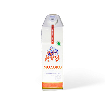 Молоко питьевое ультрапастеризованное Бабушкина крынка 3,2 % ТМ Бабушкина крынка 1л