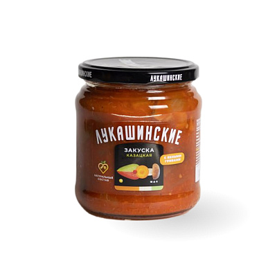 Закуска Казацкая с белыми грибами ТМ Лукашинские 450 гр