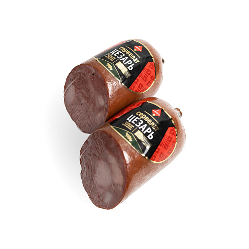 Колбаса варено-копченая Сервелат Цезарь высшего сорта Пинский МК