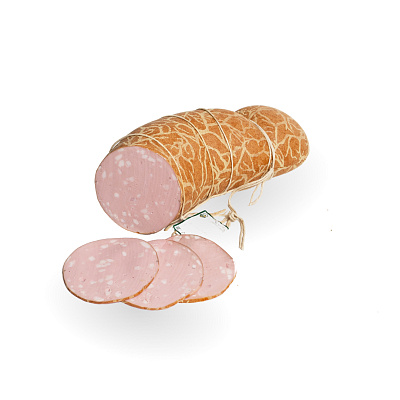 Колбаса вареная мясная с Салом в текстиле высшего сорта Калинковичи МК