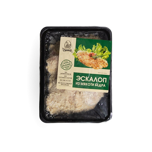 Полуфабрикат эскалоп из мякоти бедра цыпленка-бройлера ТМ Ганна 1 кг