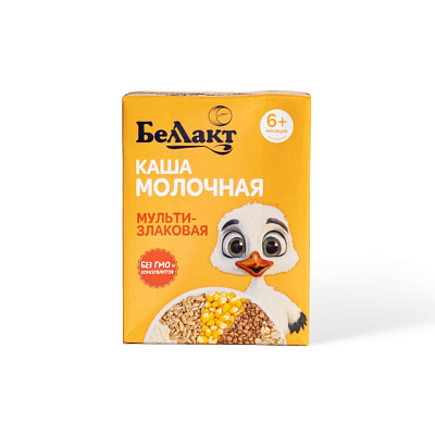 Каша молочная мультизлаковая для питания детей детского возраста 207гр Тм Беллакт