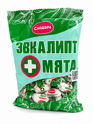 Карамель Эвкалипт Мята Слодыч 200 гр