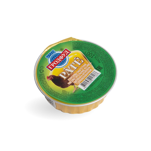 Паштет из мяса цыпленка Гродфуд 100г