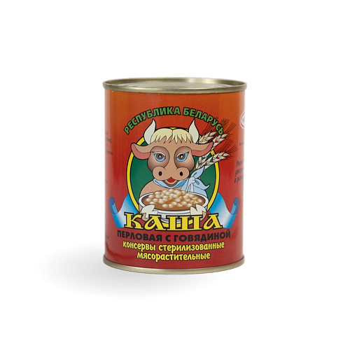 Каша перловая с говядиной МК Жлобинский 340 гр