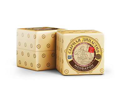 Сыр полутвердый Монбарон с ароматом топленых сливок 50 % Тм Сырная Династия