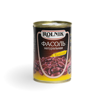 Фасоль красная натуральная ТМ Рольник 410 гр