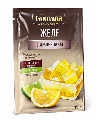 Желе Лимон-лайм ТМ Gurmina 45 г