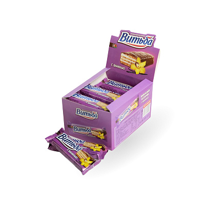 Вафельный батончик Витьба с ванилью ТМ Витьба 35г 