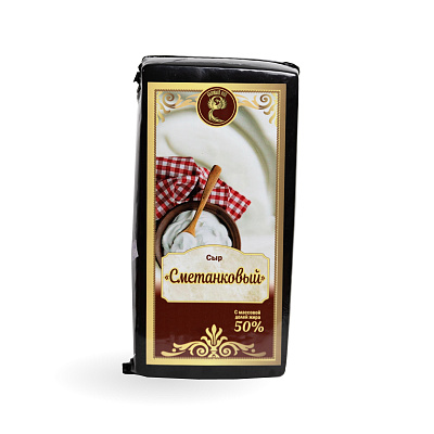 Сыр полутвердый Сметанковый 50% Ошмянский СЗ